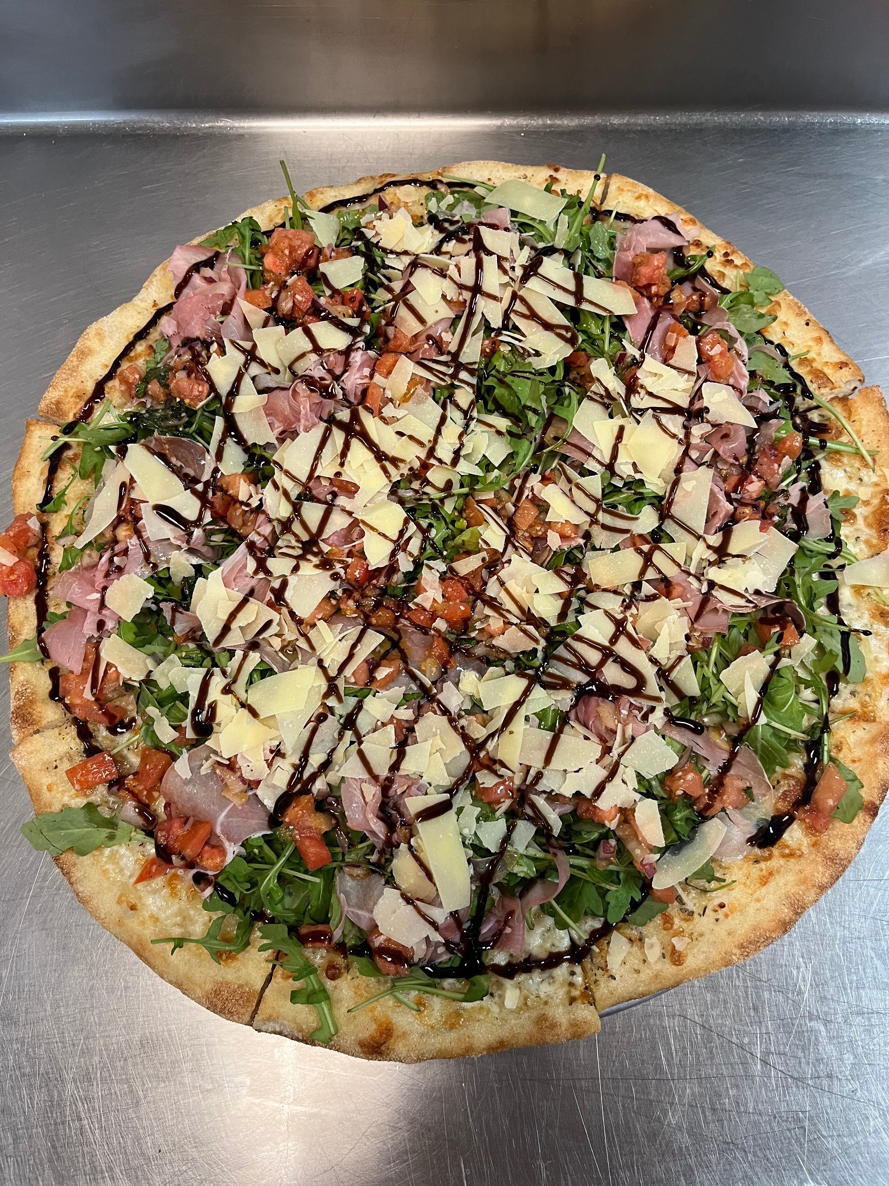 Arugula Salad Pizza.