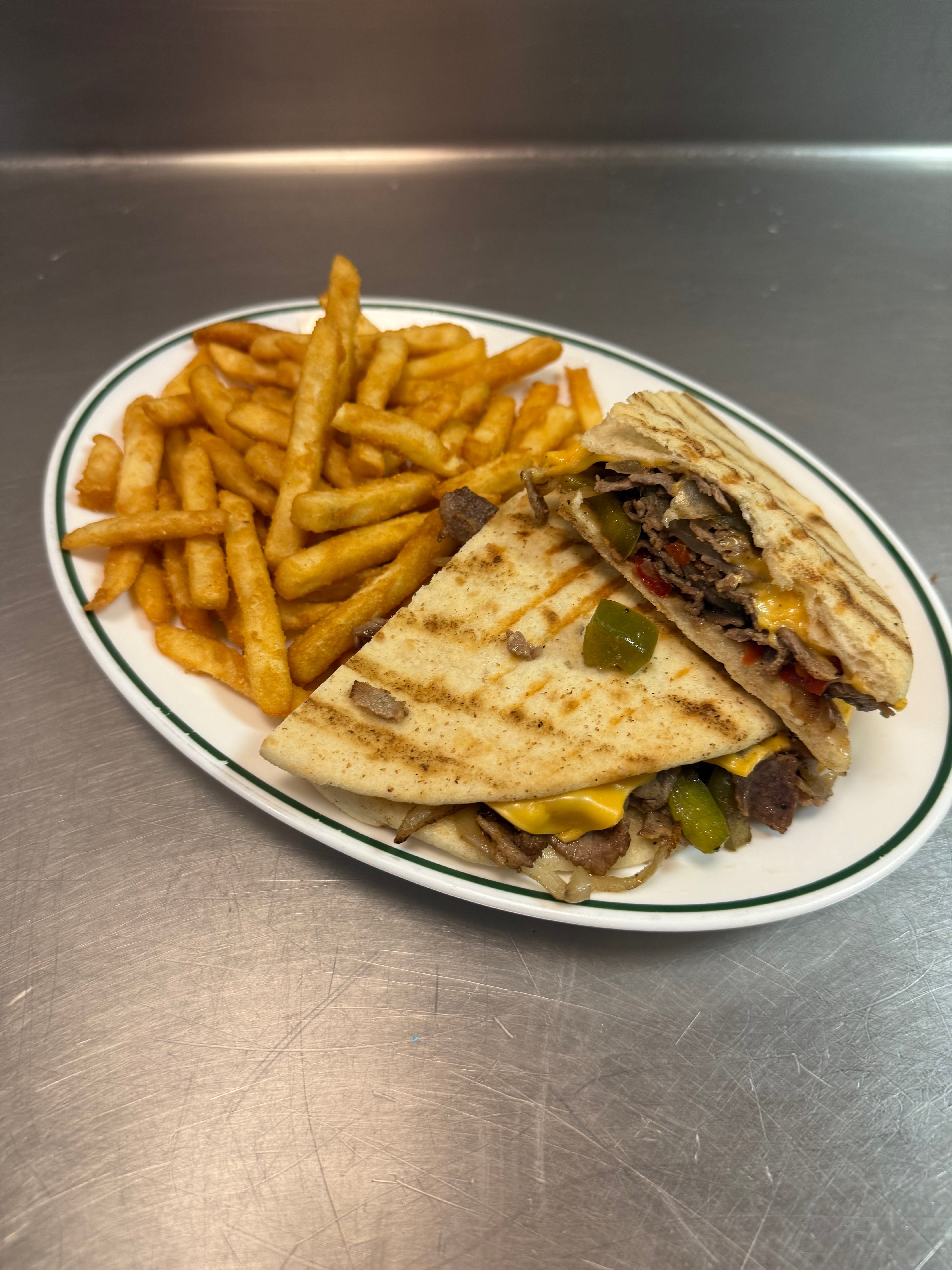 Cheesesteak Panini.