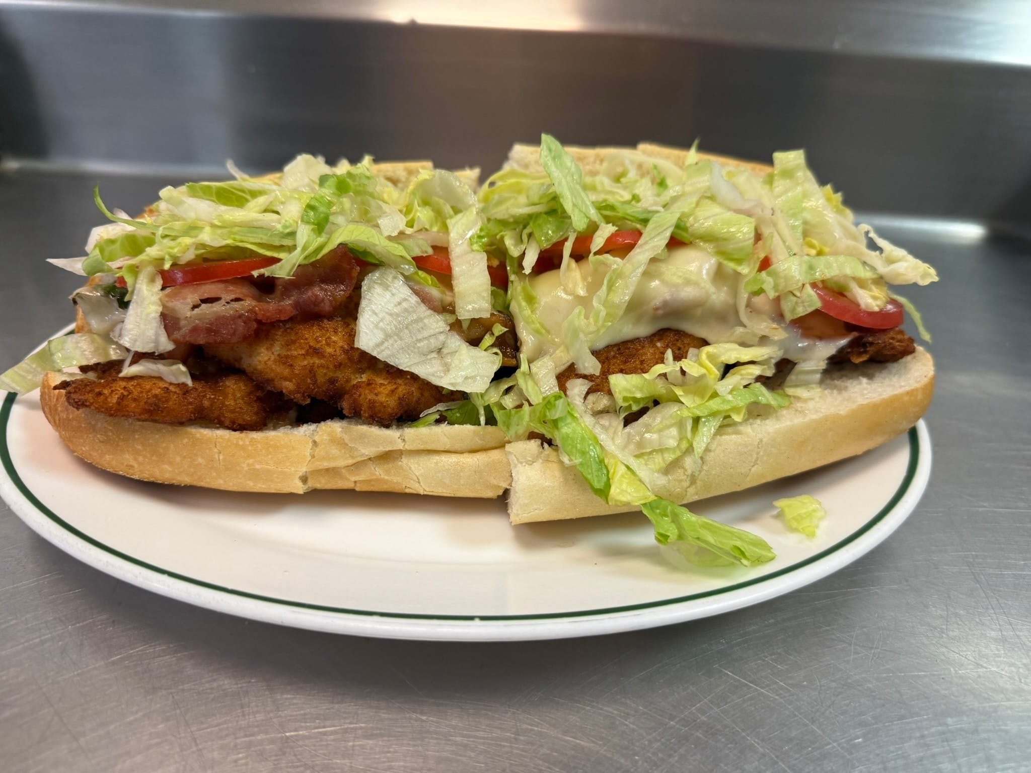 Fried Chicken BLT Hero.