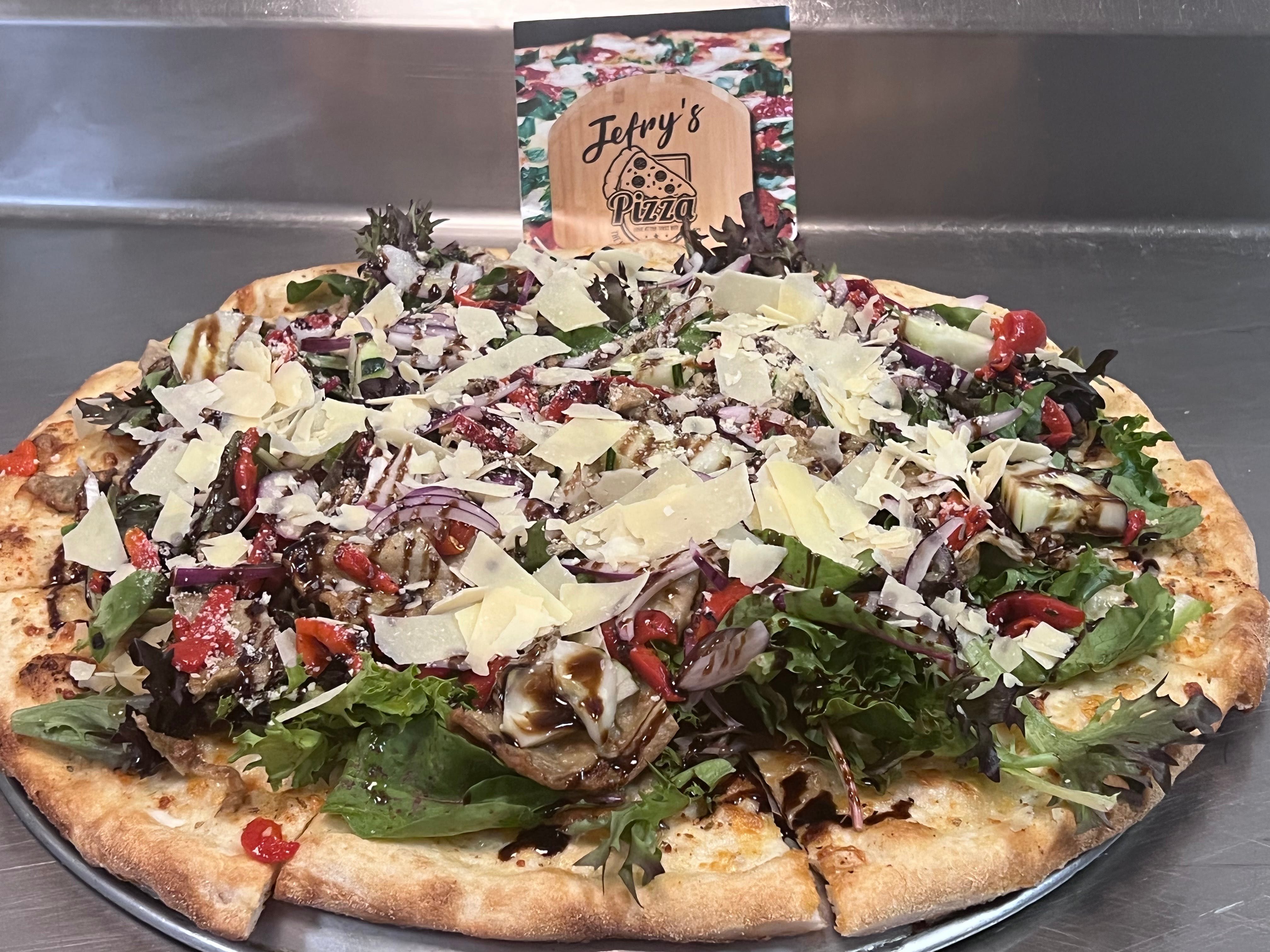 Salad Pizza.